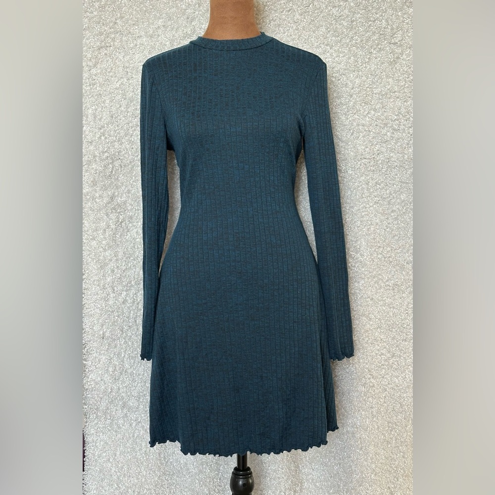 Arizona Jean Company Dark Teal Long Sleeve Dress